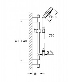 Душевой набор Grohe Rainshower Cosmopolitan 130 28757001