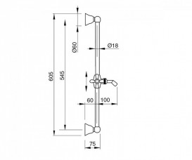 Душевой гарнитур BUGNATESE RICCR19256