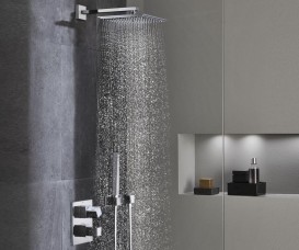 Душовий гарнітур Grohe Grohtherm Cube Rainshower Allure з термостатом латунь хром 34741000