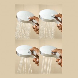 Душовий гарнітур Grohe Power & Soul Cosmopolitan 4+ режиму біла місяць / хром 26174LS0