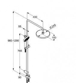 Душовий гарнітур Kludi A-Qa Dual Shower System 6619205-00