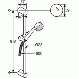 Душовий гарнітур Kludi Zenta 3S білий 6085091-00