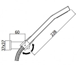 Душовий гарнітур з настінним тримачем Paffoni Elle хром ZDUP 058 CR