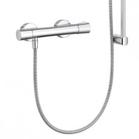 Душовий гарнітур на штанзі з термостатом KLUDI LOGO SHOWER DUO латунь / пластик хром 6857705-00