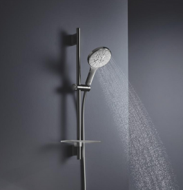Душовий гарнітур зі штангою Grohe Rainshower Smartactive 130 3 типи струменя хром 26546000