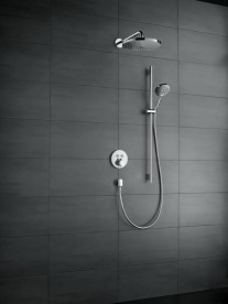 Душевой гарнитур со штангой Hansgrohe коллекция Raindance Select S 3jet 120 мм хром 26322000