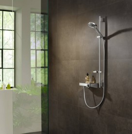 Душевой гарнитур со штангой Hansgrohe коллекция Raindance Select S 120 3jet P 90 см хром 27667000