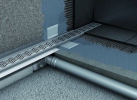 Душевой канал ACO ShowerDrain C 70х585 мм с вертикальным фланцем сифон стандартный без решетки нержавеющая сталь 408756