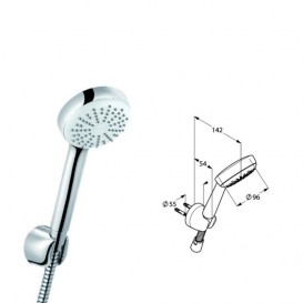 Душевой комплект 7 в 1 Kludi Pure&Easy с верхним и ручным душем латунь хром 376300565