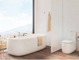 Душовий набір з двохвентильні змішувачем Roca Insignia монтаж на борт ванни латунь хром A5A183AC00