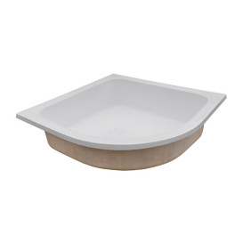 Душовий піддон акриловий чверть кола Vivia native Capri 90х90х27 білий А0025235