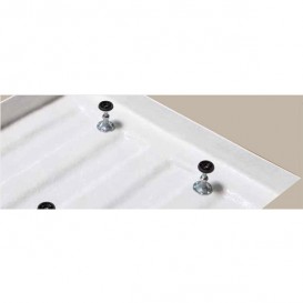 Душовий піддон акриловий Kerasan H9 кутовий з антиковзаючим покриттям 100х100 см білий 705017