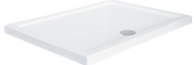 Душовий піддон Besco Alpina Slimline 100х80 см акрил білий #BAA-10814-P