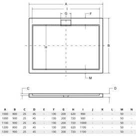 Душевой поддон Besco Axim Ultraslim 120х90 см акрил белый #BAX-129-P