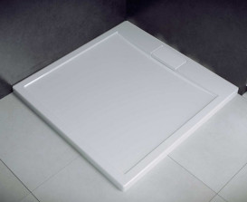 Душевой поддон Besco Axim Ultraslim 90х90 см акрил белый #BAX-90-KW