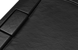 Душевой поддон Besco Axim Ultraslim Stone Effect New 120х90 см акрил черный #BAX-129-PCN