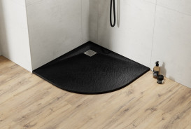 Душевой поддон Besco Vexo 90х90 см SMC черный BVB-90-90-P