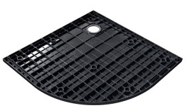 Душевой поддон Besco Vexo 90х90 см SMC черный BVB-90-90-P