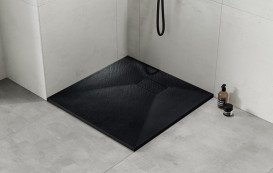 Душовий піддон Besco Vexo 90х90 см SMC чорний BVB-90-90-K