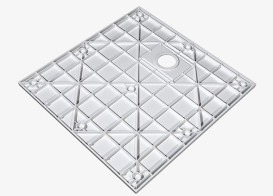 Душевой поддон Besco Vexo 90х90 см SMC белый BV-90-90-K