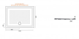 Душовий піддон Catalano 120х90 см кераміка білий глянсовий 112090H400