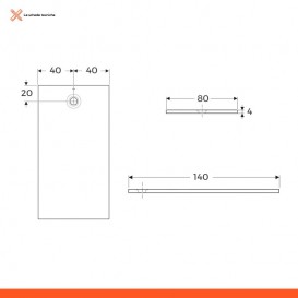 Душевой поддон Geberit Olona 140х80 искусственный камень белый матовый 550.768.00.1