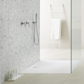 Душевой поддон Geberit Olona 90х90 искусственный камень белый матовый 550.751.00.1