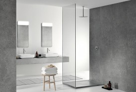 Душевой поддон Geberit Sestra 140х90 см структура сланца серый 550.267.00.2