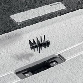 Душевой поддон Geberit Sestra 160х90 см структура сланца белый 550.259.00.2