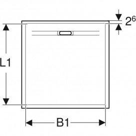Душовий піддон Geberit Sestra 80x80 см білий 550.290.00.2