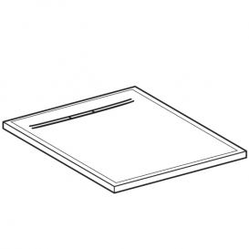 Душевой поддон Geberit Sestra 90х90 см структура натурального камня серый 550.260.00.1