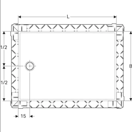 Душевой поддон Geberit Setaplano 160х100 см Varicor альпийский белый матовый 154.286.11.1