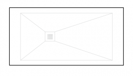Душовий піддон Hatria Dedicato 900x700 мм SOLITEX білий Y1JA