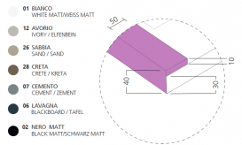 Душовий піддон Hatria Dedicato Edge 1200x1000 мм SOLITEX палітра на вибір Y5AK