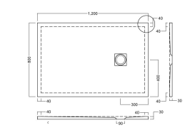 Душевой поддон Hatria Lif H3 Evo 120x80 см с сифоном фаянс/пластик белый глянцевый P0Y9BG01