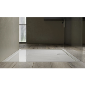 Душовий піддон Hatria Lif H3 KIT 80x80 см з сифоном фаянс білий глянцевий PCY7A901