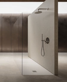 Душовий піддон Hatria Petra H3 Ardesia 100x70 см з сифоном кераміка білий PA1000700010T