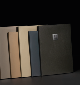 Душевой поддон Hatria Petra H3 Ardesia 120x70 см с сифоном керамика цемент PA12007000700