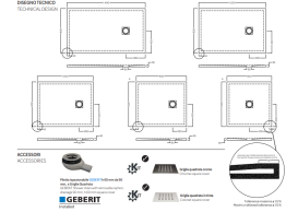 Душовий піддон Hatria Petra H3 Ardesia 120x80 см з сифоном кераміка чорний матовий PA1200800021T
