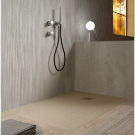 Душевой поддон Hatria Petra H3 Ardesia 100x80 см с сифоном керамика айвори PA1000800120T