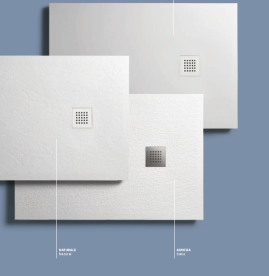 Душевой поддон Hatria Petra H3 Levigato 80x80 см с сифоном керамика цемент PL0800800070T