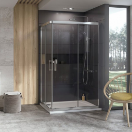 Душевой поддон из литого мрамора Ravak Gigant Pro 10° 100x80 R белый XA05A40101P