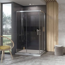 Душовий піддон з литого мармуру Ravak Gigant Pro 10 ° 120x90 L білий XA05G70101L