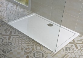 Душовий піддон Jika Padana прямокутний 100x80 см мармур білий H2119340000001