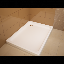 Душевой поддон Koller Pool Flat Kvadro 120x80 см прямоугольный акрил белый 8KP0123