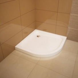 Душовий піддон Koller Pool Flat Round 80x80 см напівкруглий акрил білий 8KPО118