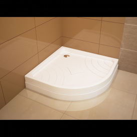 Душевой поддон Koller Pool Hawaii-P 90x90 см полукруглый акрил белый 8KP0025