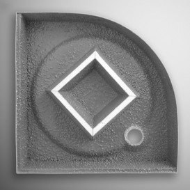 Душовий піддон Koller Pool Tahiti-P 90x90 см напівкруглий акрил білий 8KP0040