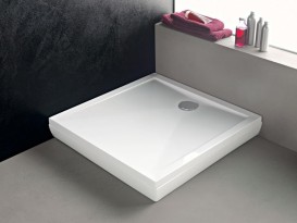 Душовий піддон Kolpa San Boston 90x90/O квадратний з панеллю акрил білий 737186