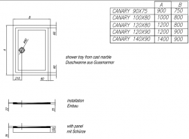 Душевой поддон Kolpa San Canary 80х80 см литой мрамор белый 922770